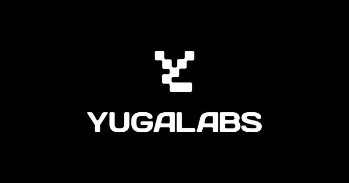 The image features a logo for a company named "Yugalabs". The logo consists of a white letter "Y" surrounded by black squares, which creates an interesting contrast against each other. The word "Yugalabs" is written in a larger font size than the surrounding letters, making it stand out prominently. The image also includes text that reads: "Had the pleasure of having a few conversations with @mfigge". This text adds context to the logo and highlights the company's name.