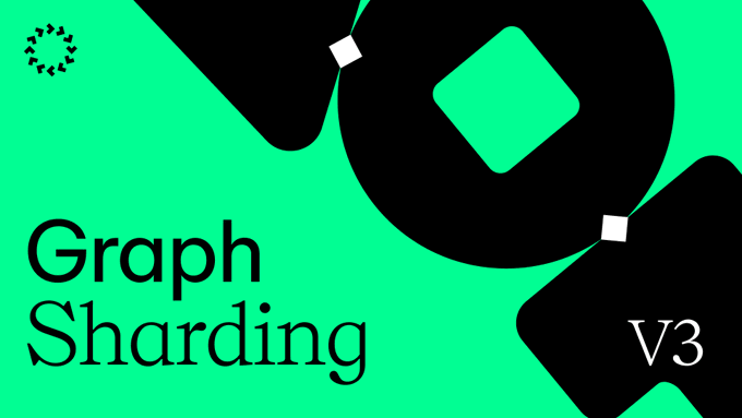 A promotional graphic with a green and black geometric design featuring "Graph Sharding" in large text alongside "V3" in the corner. The image accompanies a post highlighting $SERV's strategic partnerships and its essential role in enabling the agentic economy through its graph sharding technology.