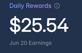 The image shows an abstract representation of the daily rewards system, featuring dollar amounts represented by white numbers against a dark blue background. The text "Daily Rewards" is displayed at the top center of the frame, while the word "JUN 20 EARINGS" appears in smaller font at the bottom right corner. This visual aids in understanding how many points users earned and when to expect their rewards, as well as any upcoming deadlines for these rewards.