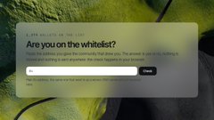 A mobile screen displays a tweet draft asking 'Are you on the whitelist?' alongside a 'Blockchainscape' Community post.