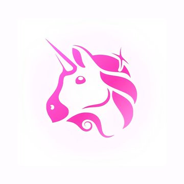 A stylized pink and white unicorn head logo, the iconic symbol of Uniswap, is displayed. The image visually represents the Uniswap brand in the context of the announcement about its new "Earn with Morpho" feature for generating yield on idle crypto.