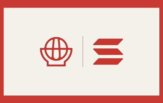 A red and white logo featuring a globe-like symbol next to three horizontal bars, possibly representing a media or broadcasting organization.