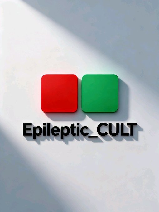 A logo for "Epileptic_CULT" features two rounded squares—one red and one green—set against a softly lit white background, symbolizing the contrasting forces of the market. The image aligns with the post's theme of building momentum for a future breakout in the crypto space.