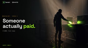 A YouTube thumbnail for a video titled 'Someone actually paid. R-UBG. Full lore' featuring a silhouetted figure standing in a dark, atmospheric scene with green lights.