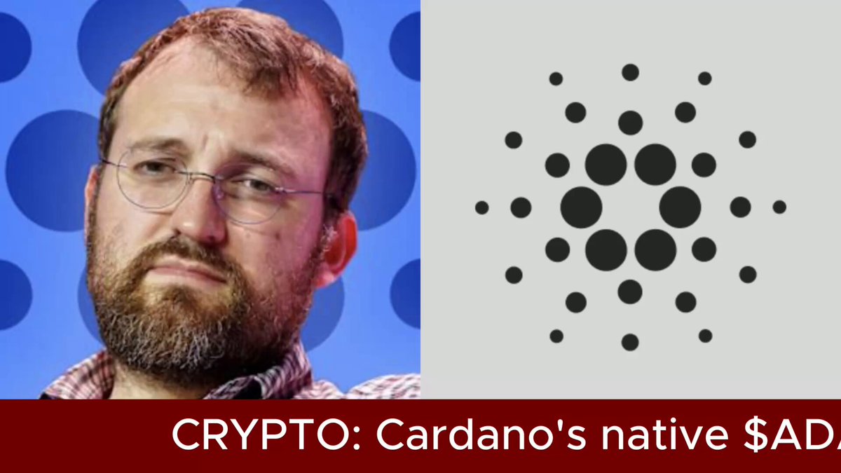The image shows a man wearing glasses with a beard, standing next to a banner that says "Crypto: Cardano's native $ADA token is back to its 2017 levels ... For context, $ADA traded at $0.16 in December, 2017". The caption below the image reads "Focus on what is in the image and how it relates to the post", suggesting that the content of the image might be related to a discussion or analysis about Cardano's native token.