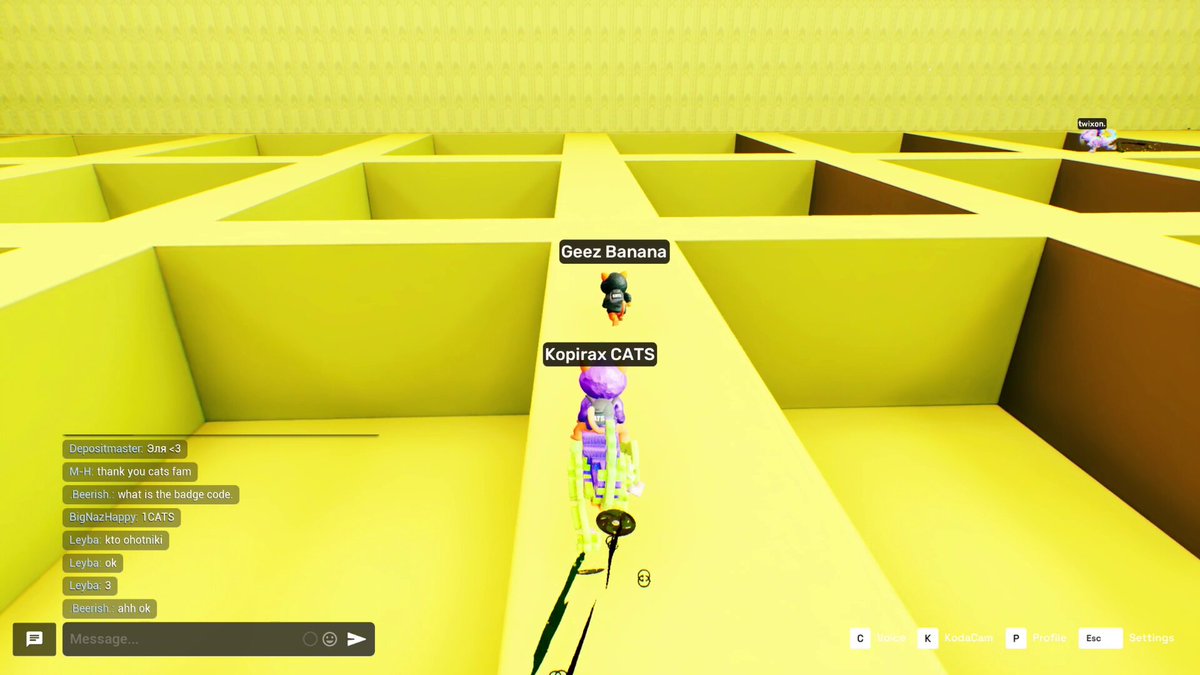The image features a game called "Minecraft" with a player named "O'Clock Summa" navigating through a complex maze-like environment using a bicycle as their mode of transportation. The caption provided for this image includes information about an account, possibly on the game's website or social media page, that is receiving appreciation from other players who have joined the gameplay session.