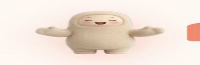 A fluffy, smiling cream-colored mascot with outstretched arms stands cheerfully beside a partial red logo element, matching the playful, meme-style branding tone of the post teasing the early $MUSEBOOK token launch on Robinhood Chain.