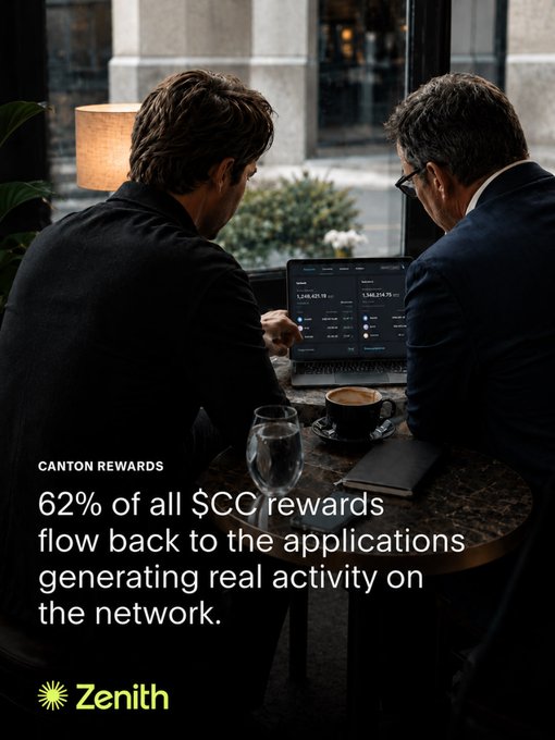 The image shows two men sitting at a table with laptops, one of which has a green "Zenith" logo on it. The text on the image reads "Focus on what is in the image and how it relates to the post." This suggests that there might be some connection between the image and the content of the post or an advertisement related to Zenith's services.