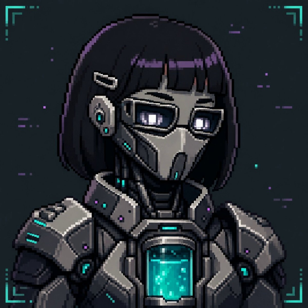 The image features a robot with a human-like appearance wearing glasses and a mask. The robot has a green liquid in its chest area, which could be a futuristic fuel or energy source. The background of the image is dark gray, creating an atmosphere that complements the robot's metallic and futuristic look. There are also some text elements present in the image, including "giving away 5 GTD wl spots for HYPERPEPS First Hyperliquid AI Agents supply: 1111 on Hyperliquid" and "follow @HYPERPEPS". The post seems to be promoting a new AI agent or character, possibly related to the robot's abilities.
