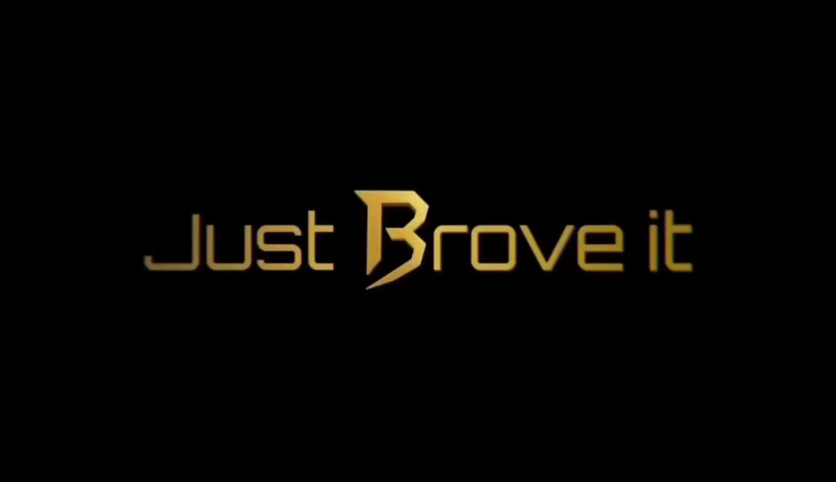 The image features a black background with gold text that reads "Just Brute It". The text is written in an uppercase font, making it stand out against the dark backdrop. The phrase "g₿rovers Why make 5 transactions when you can make just 1?" is also present on the image, which could be related to the concept of cryptocurrency or a new feature that has been added to the platform.