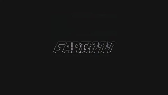 The image displays the "FARTCOIN" logo in a thin, outlined white font centered against a black background, with no additional graphics or text visible. The minimalist design emphasizes the coin's branding, complementing the post's mention of "$10." as a price point for the cryptocurrency.