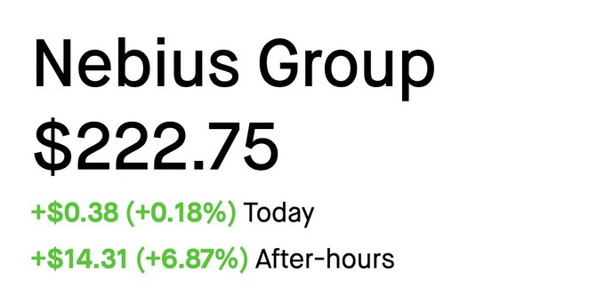 The image shows a screenshot of an eBay page, specifically displaying information about the nebius group company and their stock prices. The Ebay page displays the top 5 listed products as well as the current price for each product. There are also various statistics provided in this listing that show how long it typically takes to complete transactions with the nebius group.