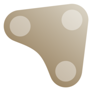 A beige stylized "K" logo, resembling a network or connector node design, visually representing Kite AI's cross-chain payment infrastructure linking Base, Tempo, and Solana networks.