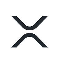 A minimalist black and white logo featuring a stylized 'X' shape formed by two curved chevron-like elements facing each other.