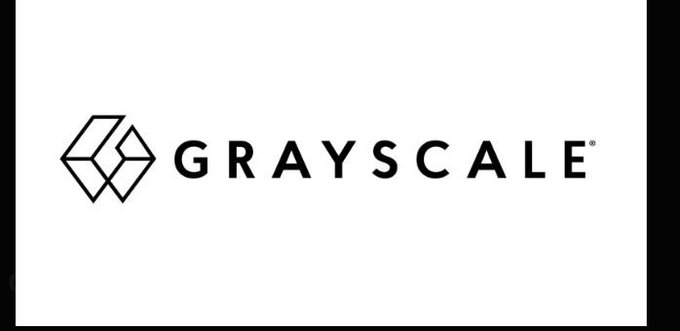The Grayscale logo displayed in black text with its geometric cube-like icon on a white background.