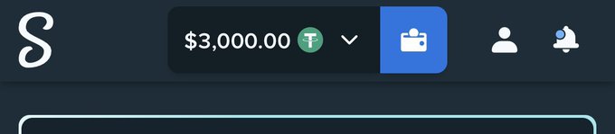 A screenshot of a Stake account interface showing a balance of $3,000.00 USDT, with a dropdown menu and a highlighted deposit button, likely to demonstrate the funds available for participating in the $1,000 daily giveaway.