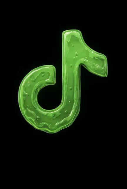 The image features a green, glowing logo that resembles a letter "T" or a number one. The logo appears to be made of liquid or goo-like material, giving it an unusual and eye-catching appearance. The background of the image is black, which contrasts with the vibrant green color of the logo. The caption below the image reads: "Good morning everyone MUTANT MONDAYS BABY! It’s not just another Monday in the Swamp—it’s Get To Know The Members TikTok!".