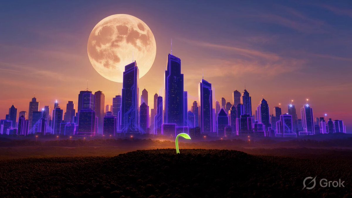 The image features a cityscape with a large full moon in the background, surrounded by tall buildings of varying heights. A small green plant can be seen standing alone amidst these structures. The caption above the image reads "2026 Top 20 Super Low-Cap Gems Buzzing on X (June 2026) Infra & Narrative Leaders: $GRASS  – DePIN data/AI leader $RENDER  − GPU compute beast $AKT  − Decentralized cloud heating $TAO  − Bittensor AI king $FLUX  − Computing". The image is related to the post because it showcases a cityscape with tall buildings and a large full moon, which could be considered as an artistic representation of urban life.

The caption above the image provides information about the content of the photo, such as its title "2026 Top 20 Super Low-Cap Gems Buzzing on X (June 2026) Infra & Narrative Leaders: $GRASS  — DePIN data/AI leader $RENDER  − GPU compute beast $AKT  − Decentralized cloud heating $TAO  − Bittensor AI king $FLUX  − Computing".