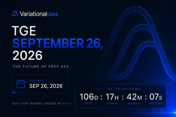The image shows a promotional poster for TGE's September 26, 2026 event. The poster features a blue background with a gradient of blue lines representing the future of Perpetual Dex (PDX) trading. The text on the poster announces that the event is scheduled for September 26th and will last until November 30th. It also provides details about the event, including the number of points distributed already and those remaining at 150K per week. The poster emphasizes the potential gains from participating in this event by highlighting the high point supply and the low point supply.