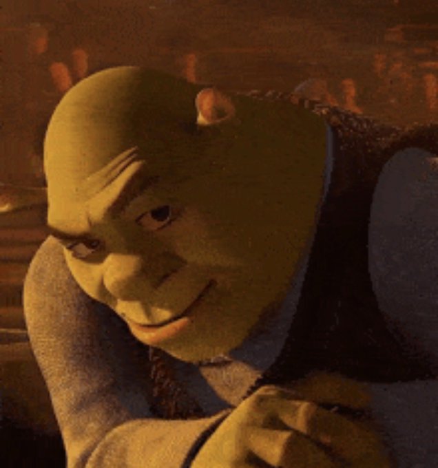 A green-skinned, bald cartoon character with a sly, knowing smirk looks sideways at the viewer, perfectly matching the post's teasing tone about waiting to "buy $HYPE lower again." The character's mischievous grin embodies the smug anticipation of someone who called the dip and is patiently watching others try to time the bottom.