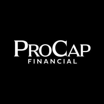 The image features a black background with the text "ProCap Financial". It appears to be an advertisement or logo for a cryptocurrency, as indicated by the text about buying 2M shares at a 50% discount. This suggests that ProCap Financial is a company dealing with Bitcoin and digital currency trading in some capacity, possibly offering services related to Bitcoin exchanges or investments. The image also includes an image of a man holding a smartphone, which could be related to the platform where ProCap Financial operates, providing users with information about cryptocurrency prices, transactions, or other relevant details for potential investors interested in this emerging market.