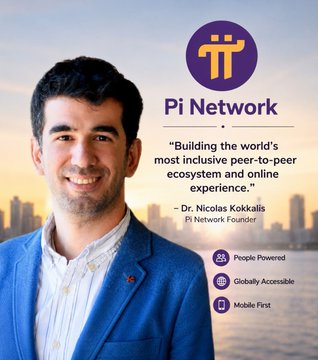 The image features Pi Network founder Dr. Nicolas Kokkalis alongside the Pi Network logo and his quote: "Building the world's most inclusive peer-to-peer ecosystem and online experience." Key text highlights "People Powered, Globally Accessible, Mobile First."

The post's message about praising or criticizing Pi being irrelevant as long as Pioneers (Pi Network users) are happy aligns with the image's "People Powered" branding, emphasizing that the community—not external opinions—is what drives the project.