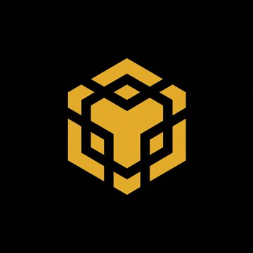 A golden BNB Chain logo on a black background, representing the network that just activated its Pasteur hard fork, bringing security and throughput upgrades to the BSC mainnet.