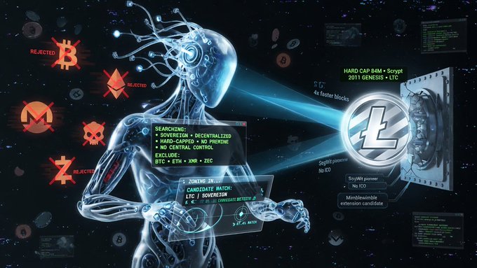 The image features a robot with a human-like appearance, holding a coin and looking at a computer screen displaying information about Bitcoin. The text in the image emphasizes the importance of understanding Bitcoin and its implications for the future.