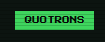 A vertical green bar contains a blurry, illegible barcode in its center against a black background.