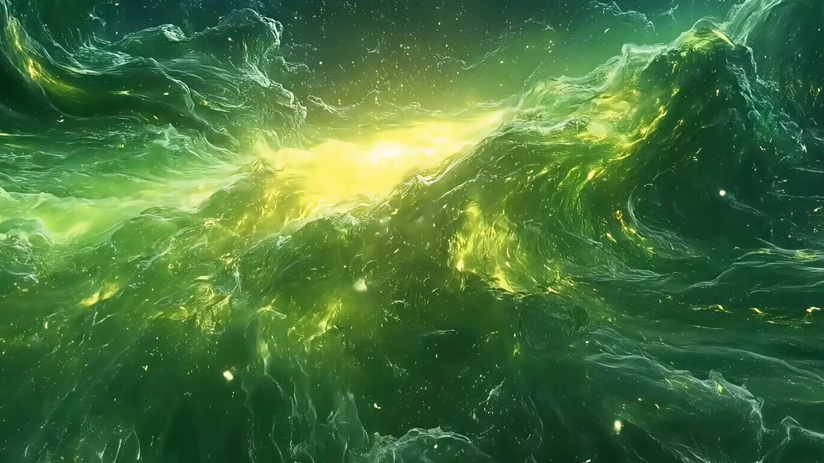 The image features a large green screen with a lot of white particles floating around, giving off a bright glow that appears to be coming from the center. The background is dark, which contrasts with the vibrant colors of the particles and makes them stand out even more. The caption reads "YOM Soneium We're proud to announce our partnership with @soneium a blockchain developed by Sony Block Solutions Labs, part of the @SonyGroupGlobal". This information suggests that there might be an event or gathering related to blockchain technology happening in this space.