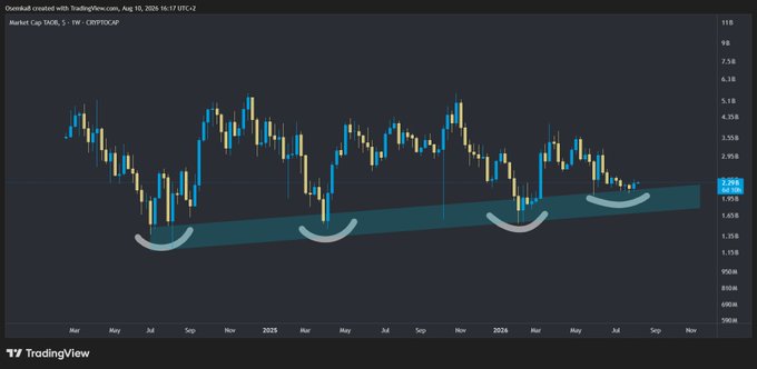 A TradingView candlestick chart titled 'Market Cap SKOL, 5 - FW - CRYPTO:CAP' showing price action with cyan smile-like curved markings at the bottom of price dips, displaying dates from Mar to Nov across 2025-2026.