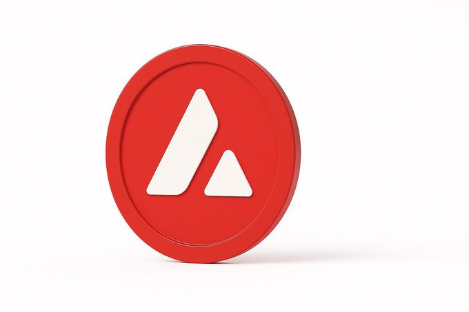 A 3D-rendered red circular coin or token featuring a white stylized 'A' logo with a triangular cutout design.