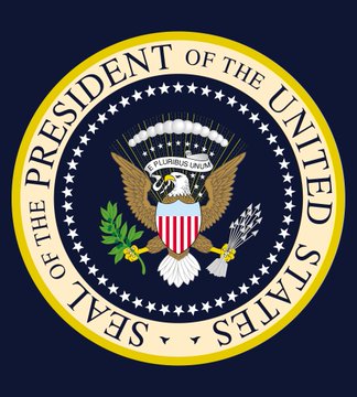 This image displays the Seal of the President of the United States, relevant to the news that the U.S. government has reportedly moved $1.9 million worth of Bitcoin.
