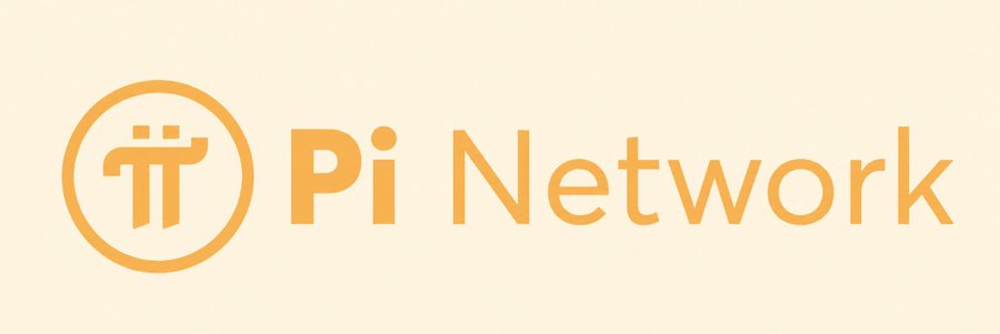 The Pi Network logo, featuring the Greek letter π inside a circle, displayed in orange on a cream background.
