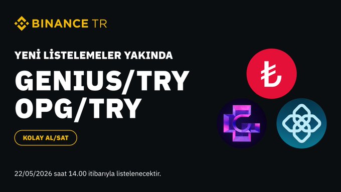 ın the center of a black background, there is a white banner with three icons and text promoting Bitcoin trading services.