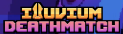 The image features a banner with the text "Iliu76yum Deathmatch" written in a blocky font, which appears to be a logo for an upcoming stream or game release. The background of the image is gray, providing a neutral backdrop that allows the vibrant colors and bold text to stand out prominently. The post also includes a link to the streaming platform, suggesting that users can find more information about the game or watch it together with friends online.