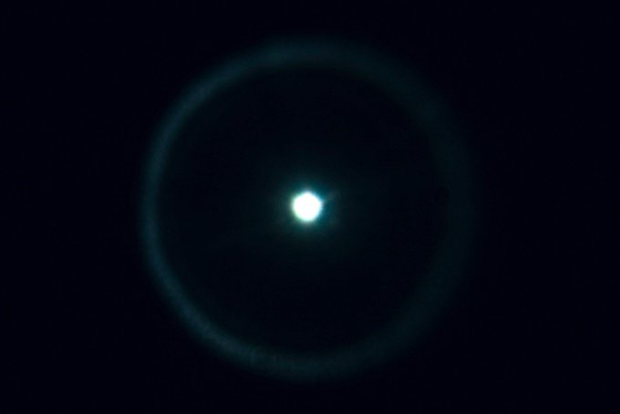 A glowing celestial body surrounded by a faint, luminous ring against a dark sky—captured by the James Webb Space Telescope, this appears to be the star Sirius (the brightest star in the night sky), which the post references as "The Dogestar" in connection to the meme-driven $SIRIUS cryptocurrency.