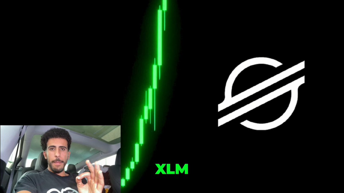 The image shows a man standing behind an advertisement or promotional poster featuring a logo of a circle with a green line through it. The text accompanying the logo reads "XLM TO !" followed by a price tag that states "$30!!". This suggests that there is an XLM token being sold for $30, potentially gaining a substantial amount of value if the holder sells just 1% of the current $114 TRILLION flowing through @The_DTCC on the Stellar blockchain. The logo and pricing are set against a black background with green lines, creating a striking visual effect to capture the viewer's attention and highlight the promotion or advertisement being showcased.