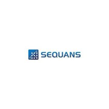 The Sequans company logo is displayed, featuring a blue square icon with a geometric pattern next to the company name "SEQUANS" in blue text. The image relates to the post by representing the French semiconductor firm that has divested its remaining Bitcoin holdings.