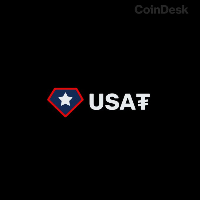"USAT" stands for "United States of America Trust", a stable coin. In the image, the USAT cryptocurrency is being advertised with a logo featuring a red circle with a white star within it. The star has the colors of the American flag - blue, white and red. This design choice likely indicates that the currency was launched in collaboration with the United States, signifying its origins in America. The post shows how much value the USAT coin has gained since its launch, as indicated by $140.8 million at the time.