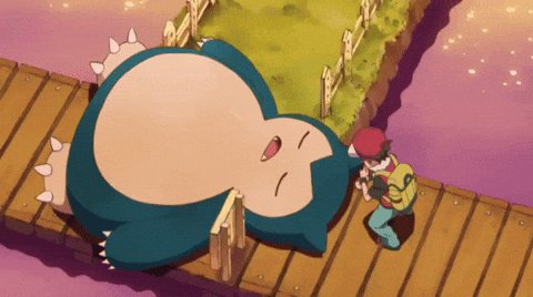 The image features a large cartoon character, possibly a monster or a giant insect, lying down on a wooden bridge with its eyes closed. A person wearing a backpack can be seen standing next to the sleeping figure. The caption below the image reads "All new systems on solana:FADNLNo4xc8ot3bcgbHFQuuSKg93jKfpR8pcCR76pump is coming in 4 days! Come back is real!".