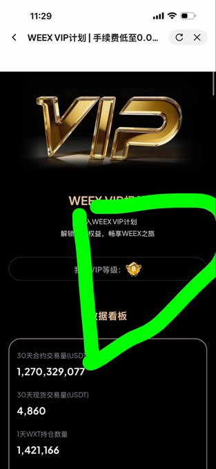 The image shows a cell phone screen with a green highlight that says "Weekly VIP" above a list of numbers, including 1,737,977 and 4,861. The text appears to be in Chinese or another language, but the main focus is on the "Weekly VIP" message displayed on the screen.