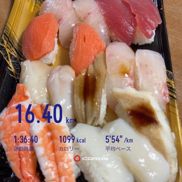 The image shows a tray filled with various types of sushi, including fish and shrimp, arranged neatly together. The tray contains at least 12 different kinds of sushi, each with its own unique combination of ingredients. The sushi appears to be well-prepared and visually appealing, making it an enticing choice for those who enjoy trying new flavors and textures.