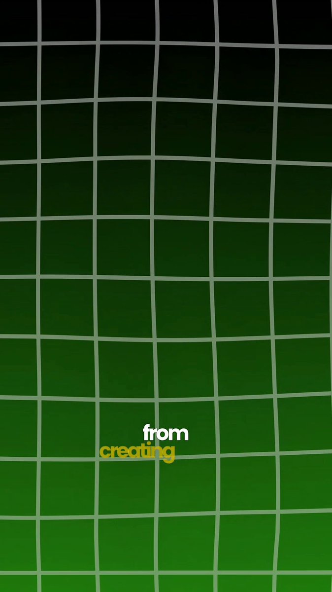 The image features a poster with a grid of squares rendered in shades of green and gray. The text "From creating" is written below the grid, indicating that this project was created by @MateenMohammed_ and has been ongoing for quite some time. The poster's design and content suggest that it might be related to a social media platform or an artistic project focused on creativity and self-expression.