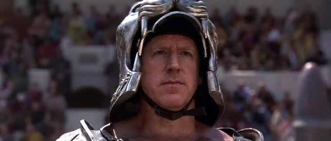 Screenshot of Ben Stiller as Derek Zoolander wearing a gladiator-style helmet, a popular reaction meme image.