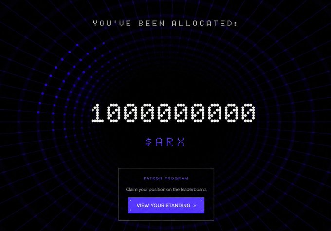 The image features a computer screen with a black background displaying some text, including the title "You've been allocated!". The text is accompanied by a list of numbers or codes that seem to be related to an online game or platform called "Ar calcium" (ARX). The post also includes details about how many steps are required to complete the ARX server setup. A small advertisement for a website, possibly a marketplace named Ar calcium (ARX), is present in the bottom left corner of the image.