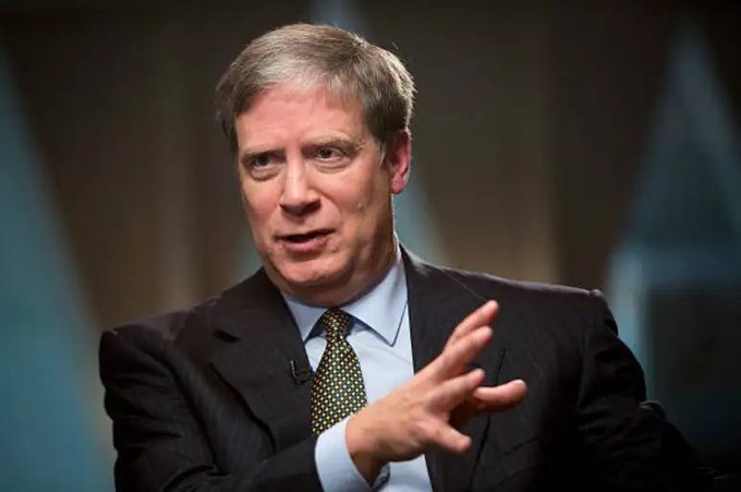 Stanley Druckenmiller, the renowned investor, is shown speaking in an interview while gesturing with his hand, accompanying a post detailing his significant new stock positions and exits for Q2.