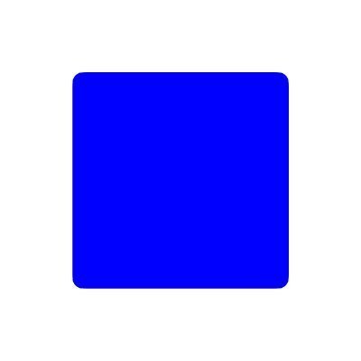 A solid blue square with rounded corners, likely serving as a placeholder graphic in a post speculating about a potential future $BASE token and encouraging engagement with the Base ecosystem.