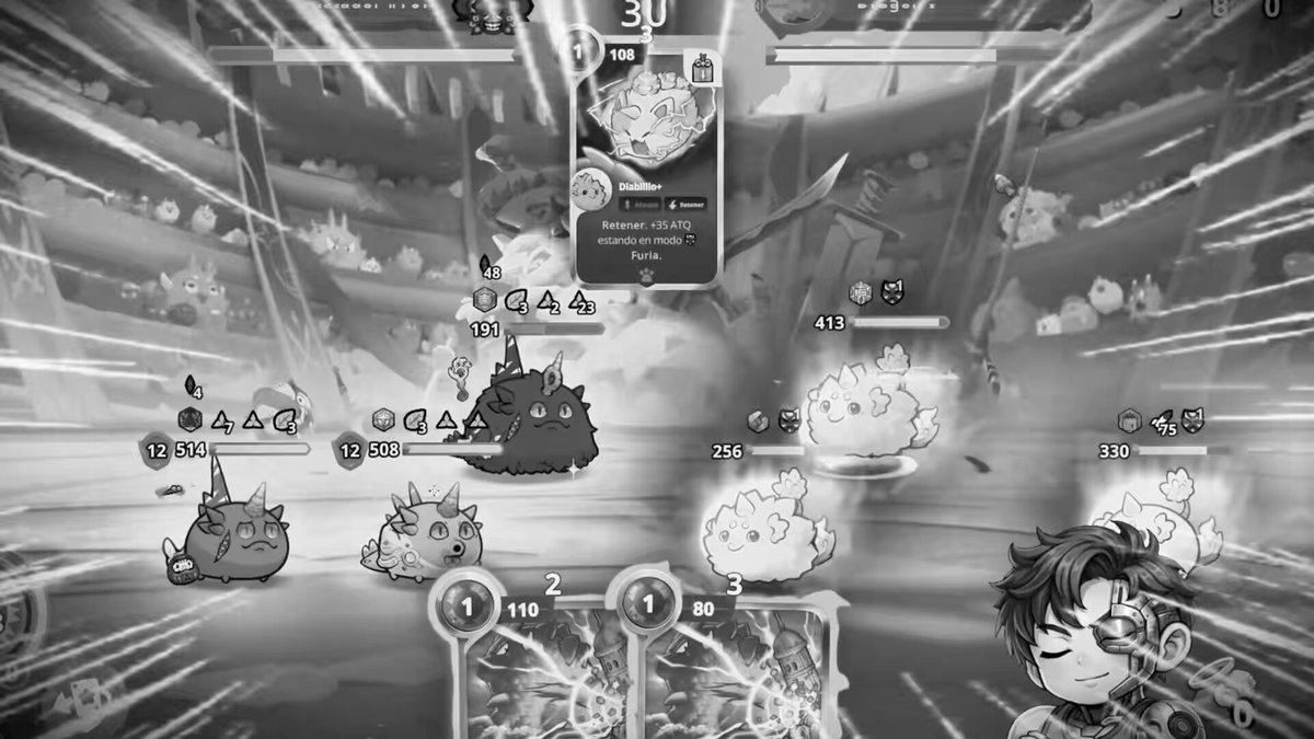 The image shows a black and white scene of a video game with a character standing next to a large screen displaying a game map. The character appears to be looking at something off-screen, possibly an enemy or a new challenge within the game. The game map is filled with various elements such as mountains, rivers, and buildings, which are part of the game's environment. The post about the video game features a link to another video on the same channel, suggesting that there might be more content related to this particular game in the future.