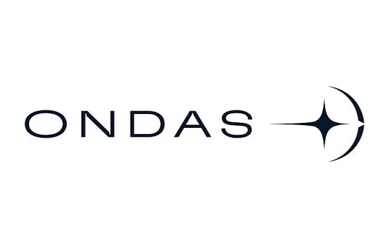 The 'ONDAS' company logo, featuring dark blue text next to a stylized starburst or diamond shape with a curved line on a white background.